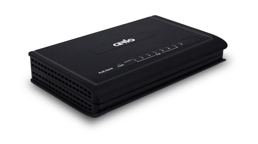 cerio cs-1008g-7pv giga 含7埠 passive poe+網(wǎng)路交換器 90w